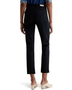 AG Jeans Mari Mid-Rise Slim Straight Crop Jeans in Sulfur Black -Americanlo Shop 612sDtpSUOL. AC SR736920