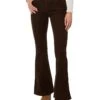 AG Jeans Angeline Mid-Rise Flare in Sulfur Bitter Chocolate | Pants