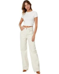 AG Jeans Kora High-Rise Wide Leg in Pale Oak | Jeans -Americanlo Shop 61AylErTJiL. AC SR736920