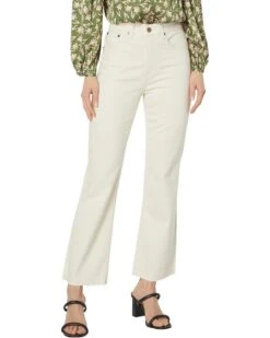 AG Jeans Saige Wide Leg Crop High-Rise Fit in Modern White | Jeans