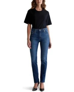 AG Jeans Mari Mid-Rise Slim Straight Jeans in Mykonos -Americanlo Shop 61bB249nwOL. AC SR736920