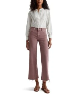 AG Jeans Saige Mid Rise Wide Leg in Sulfur Dusty Mauve | Jeans -Americanlo Shop 61mz5ZlckSL. AC SR736920