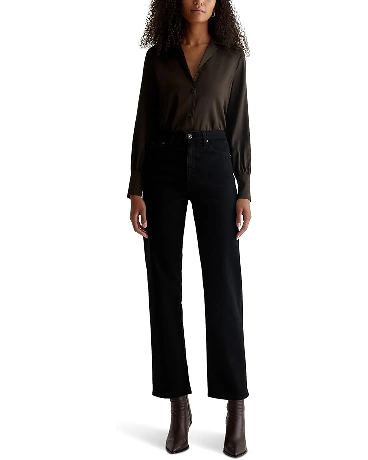 AG Jeans Rian Super High Rise Straight Jeans in Sulfur Black 7 AG Jeans Rian Super High Rise Straight Jeans in Sulfur Black - Image 5