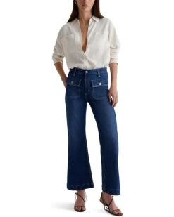 AG Jeans Bonnie Mid Rise Relaxed Flare in Shallow | Jeans -Americanlo Shop 710DyZIiEL. AC SR736920
