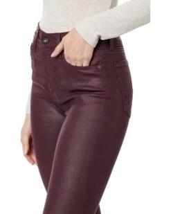 AG Jeans Mari High-Rise Slim Straight in Ltt Lt Pinot Noir | Jeans -Americanlo Shop 71DZkmBBoaL. AC SR736920