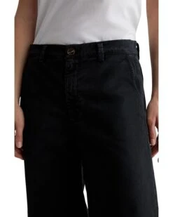 AG Jeans Caden Mid Rise Wide Leg Pants in Sulfur Black -Americanlo Shop 71Fq5uClx7L. AC SR736920