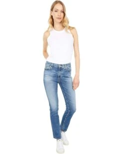 AG Jeans Mari High-Rise Slim Straight in 15 Years Shoreline | Jeans -Americanlo Shop 71PvFlJi0wL. AC SR736920
