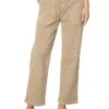 AG Jeans Analeigh High-Rise Straight Crop in Sulfur Desert Taupe | Jeans