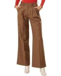 AG Jeans EmRata x AG Joan Double Pleated Trousers | Pants
