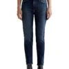 AG Jeans Mari Mid Rise Slim Straight Jeans in 9 Years Helsinki
