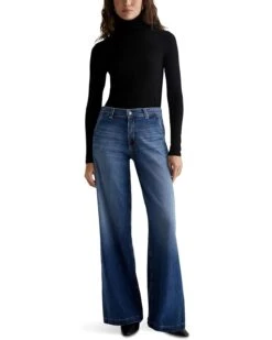 AG Jeans Stella Mid-Rise Wide Leg Palazzo Jeans in Delphi -Americanlo Shop 71gKO luj6L. AC SR736920