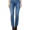 AG Jeans Mari High Rise Slim Straight Crop Jean in Alibi Destructed | Jeans