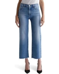 AG Jeans Saige Mid Rise Wide Leg Jeans in 18 Years Oslo