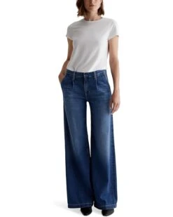AG Jeans Pleated Stella Wide Leg Palazzo in Provence | Jeans -Americanlo Shop 71xLHbJGDCL. AC SR736920