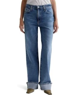 AG Jeans Kora High Rise Wide Leg in 18 Years Atlantic | Jeans
