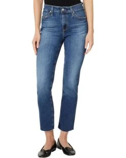 AG Jeans Mari High Rise Slim Straight Crop Jean in 14 Years Collector | Jeans