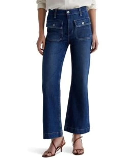AG Jeans Bonnie Mid Rise Relaxed Flare in Shallow | Jeans