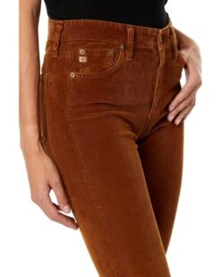 AG Jeans Mari High-Waist Slim Straight Leg Jeans in 1 Year Sulfur Caramel -Americanlo Shop 81LGPhp53LL. AC SR736920