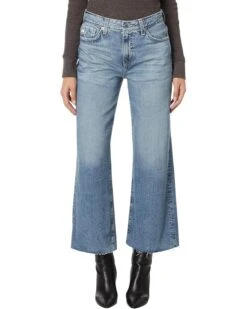 AG Jeans Saige High-Rise Wide Leg Crop in Rival | Jeans