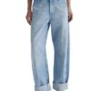 AG Jeans Mercer High Rise Cuffed Barrel Jeans in Sunset Blues -Americanlo Shop 81spZ2MDa2L. AC SR736920