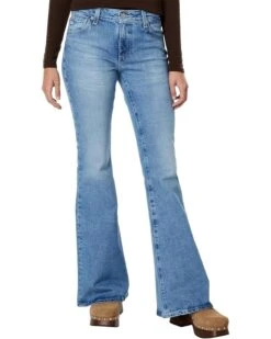 AG Jeans Angeline Mid-Rise Flare in Upper West | Jeans