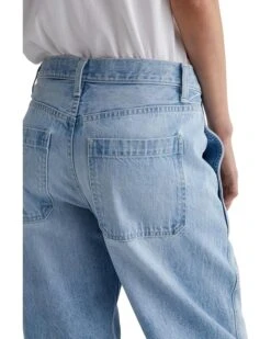 AG Jeans Mercer High Rise Cuffed Barrel Jeans in Sunset Blues -Americanlo Shop 91pfxKOeIBL. AC SR736920