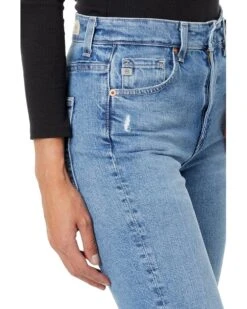 AG Jeans Saige High-Waist Straight Leg Jeans in Upper West Destructed -Americanlo Shop 91vEdN4u4PL. AC SR736920
